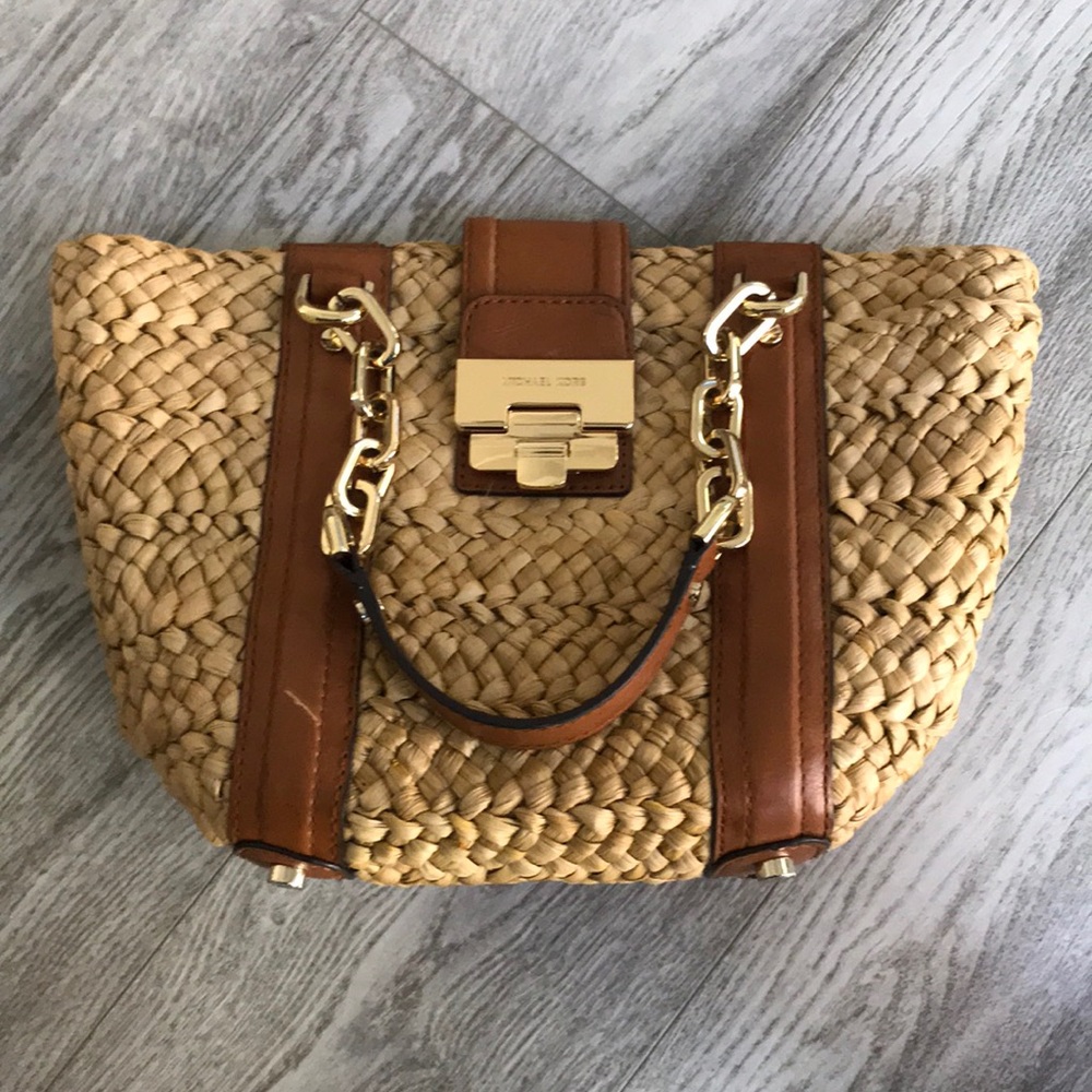 Michael kors straw purse